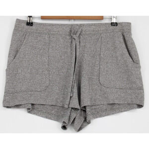 Sonoma Shorts Women's Size L Waist 34" Elastic Heather Gray Pockets Drawstring